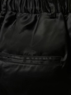 DEVEAUX Chloe Cupro Satin Wide Pants