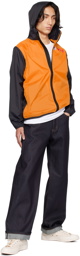 Comme des Garçons Play Orange & Black K-Way Edition Claude Jacket