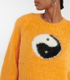 Rotate Birger Christensen Ying Yang mohair-blend sweater