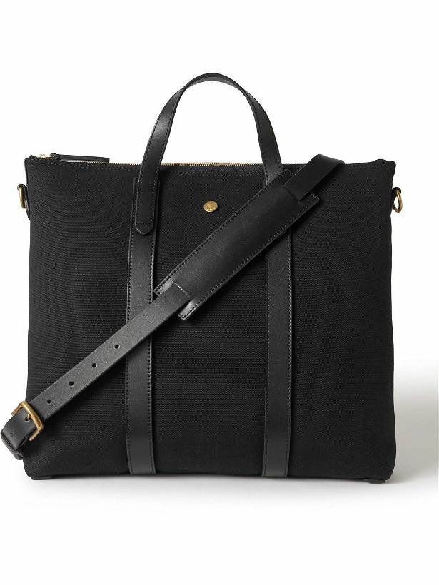 Photo: Mismo - M/S Mate Leather-Trimmed Nylon Canvas Tote Bag