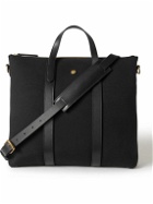 Mismo - M/S Mate Leather-Trimmed Nylon Canvas Tote Bag