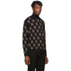 Fendi Black Karligraphy Turtleneck