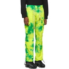 Palm Angels Green Tie-Dye Cargo Pants