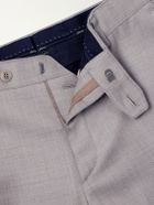 Brioni - Slim-Fit Wool-Gabardine Trousers - Gray