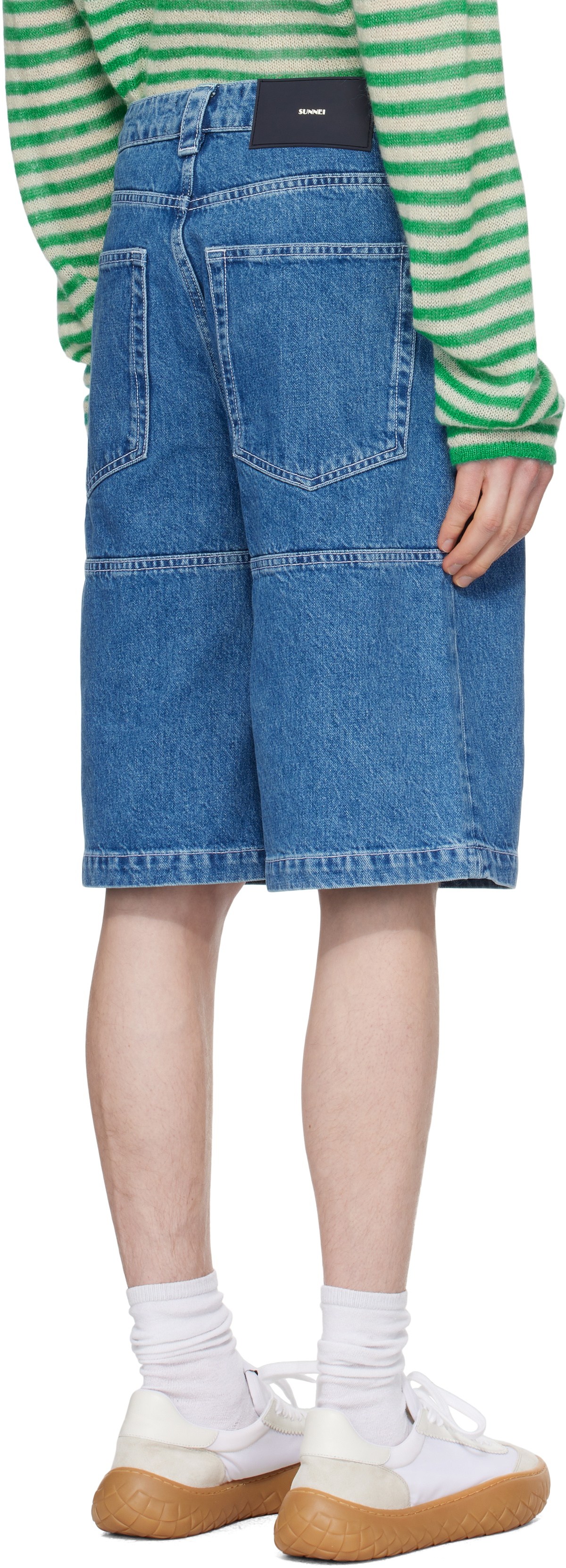 SUNNEI Blue Classic Denim Shorts