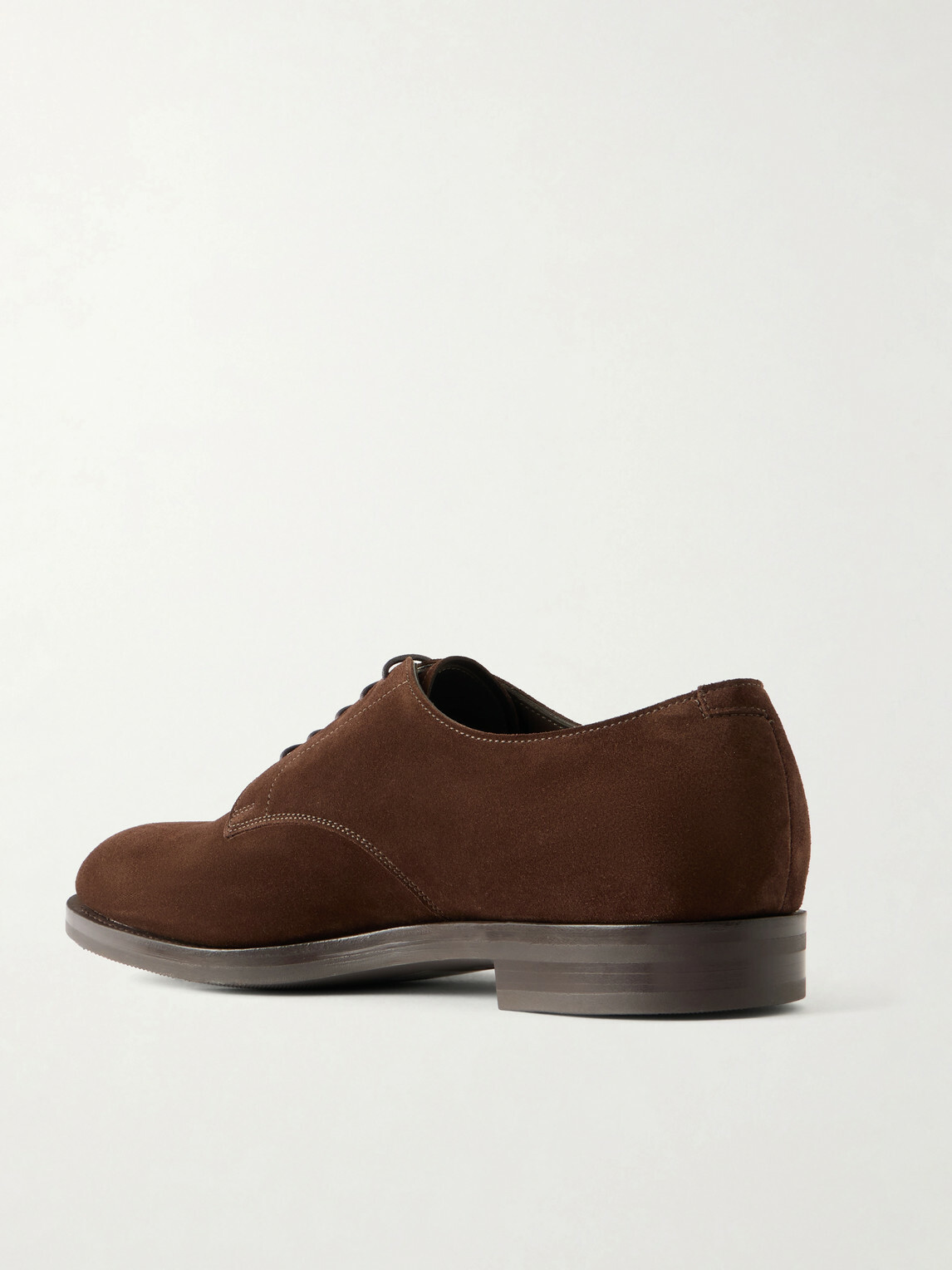 Edward Green - Whitworth Suede Derby Shoes - Brown