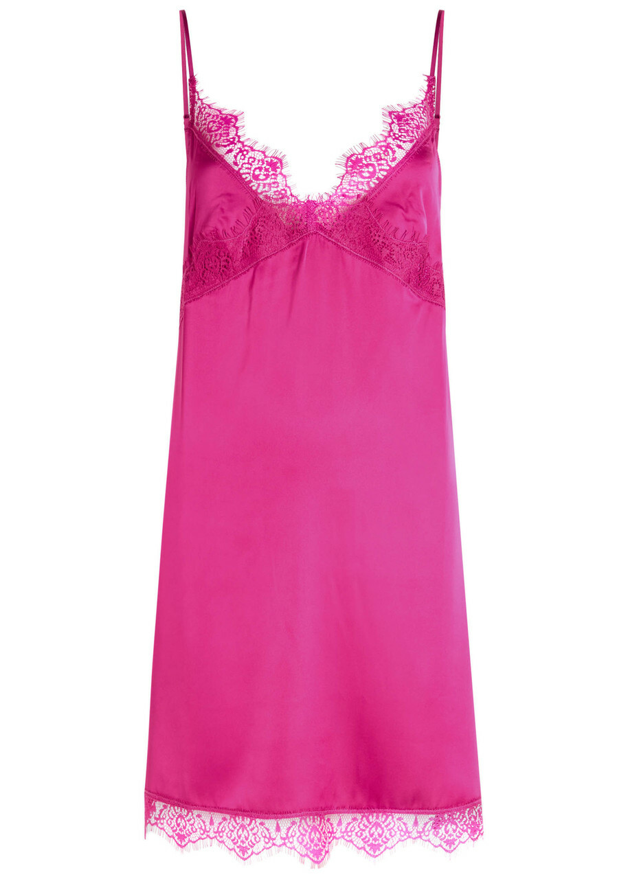 Simone PÉRÈLE Satin Secrets Lace-trimmed Night Dress Pink