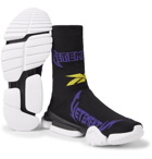 Vetements - Reebok Sock Pump Logo-Jacquard Stretch-Knit Sneakers - Men - Black