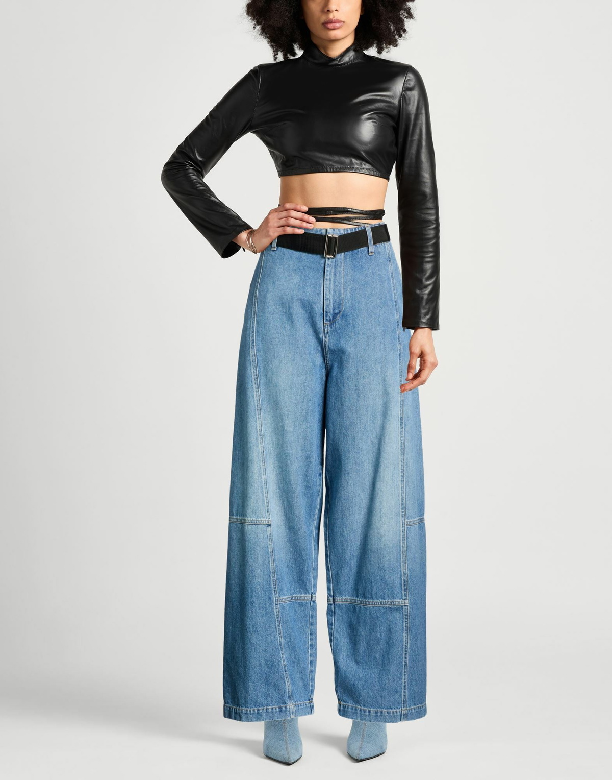 Plan C Womens Jeans in Blue