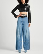 Plan C Womens Jeans in Blue