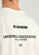 Jil Sander Logo-print Cotton top White And Black