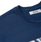 Freemans Sporting Club - Printed Cotton-Jersey T-Shirt - Navy