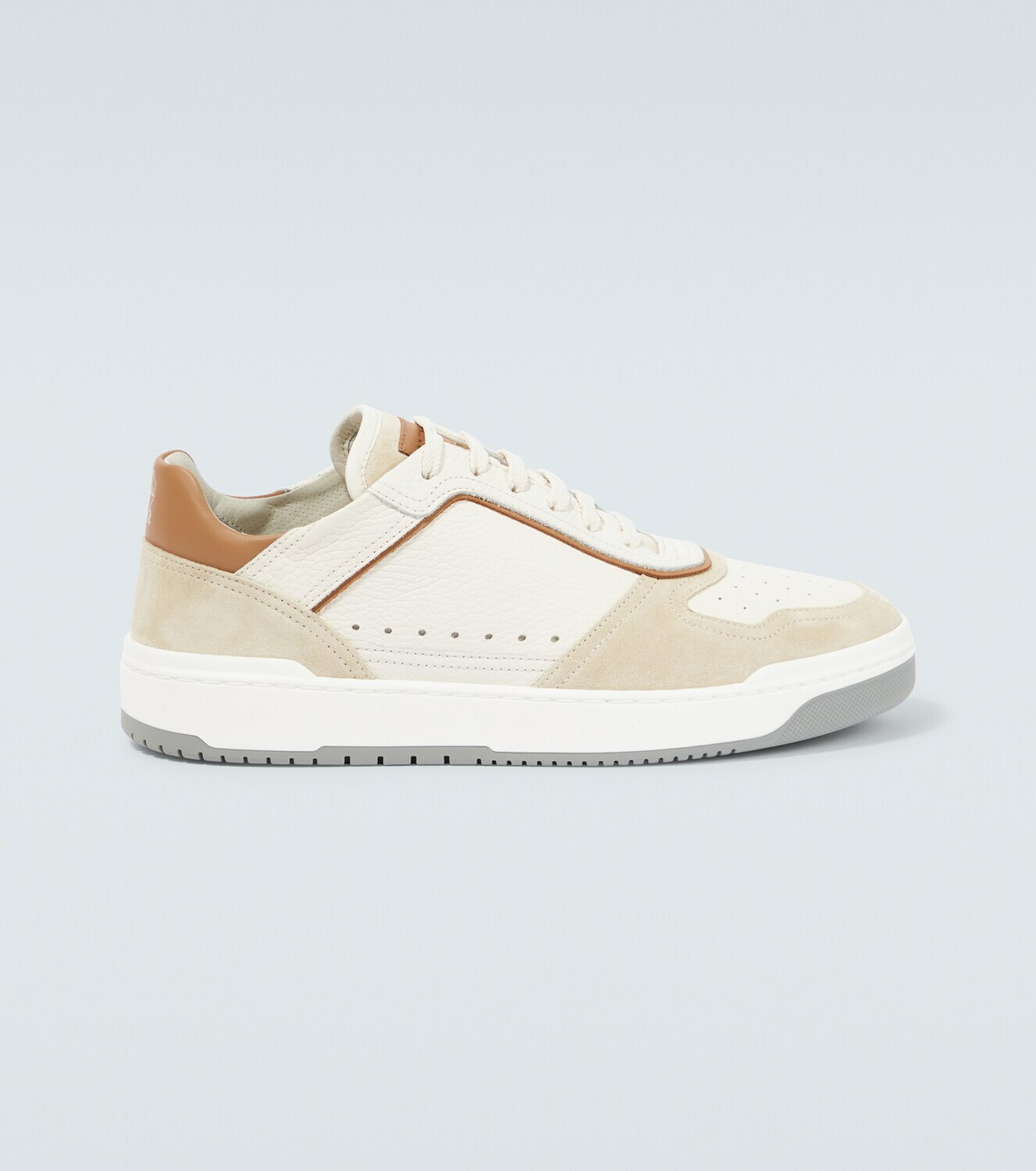 Brunello Cucinelli Basket leather and suede sneakers Brunello Cucinelli