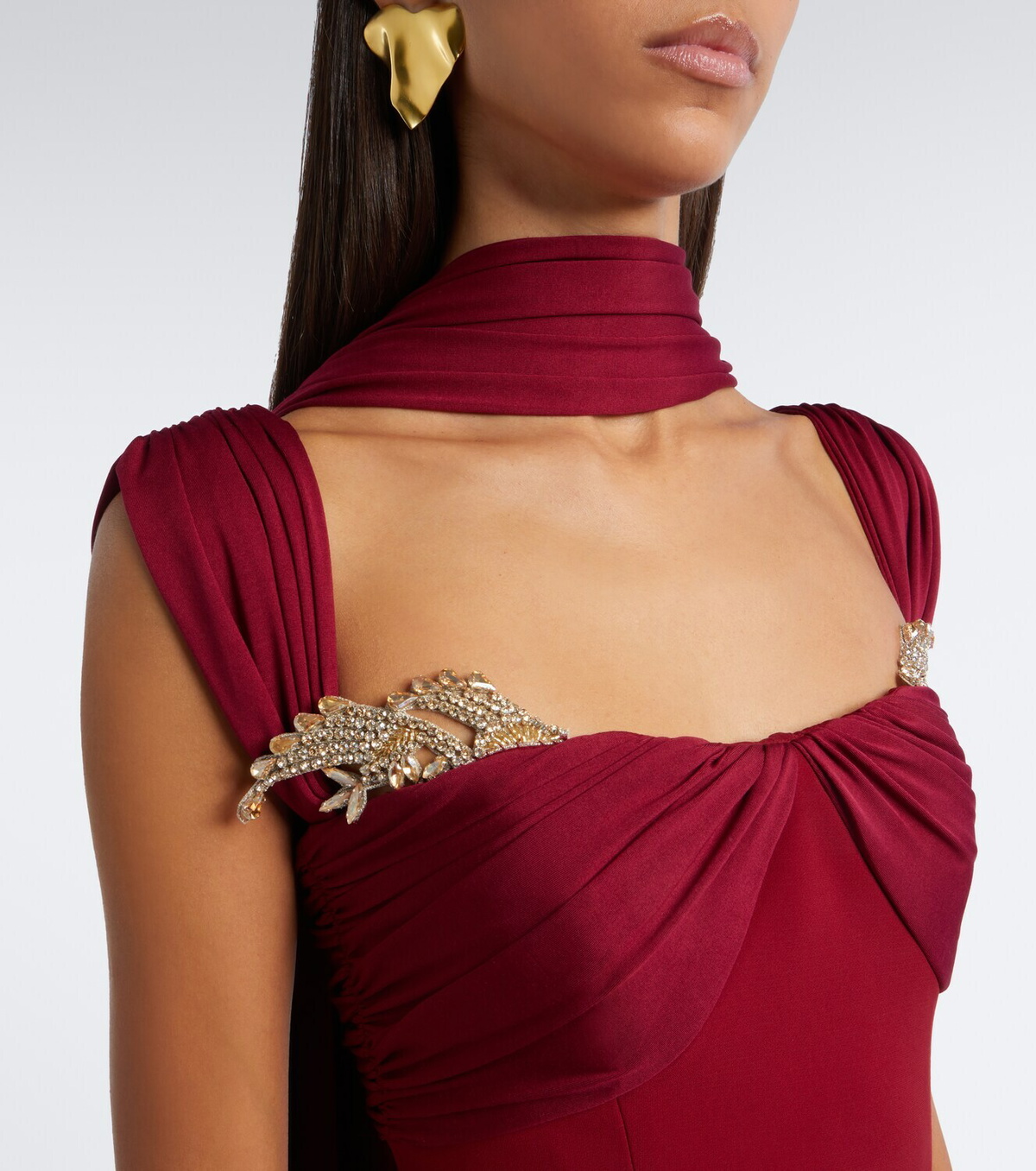 Rachel Gilbert Mali embellished gown
