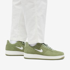 Nike Men's Air Force 1 Low Retro Sneakers in Oil Green/Summit White