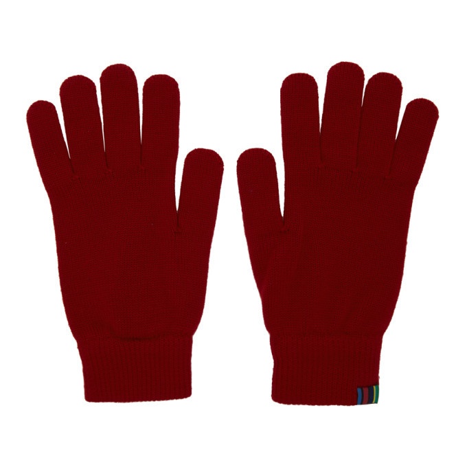 Photo: PS by Paul Smith Red Wool Gloves
