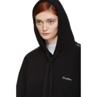 Etudes Black Time-Out Hoodie