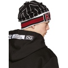Dolce and Gabbana Black and Red King Beanie