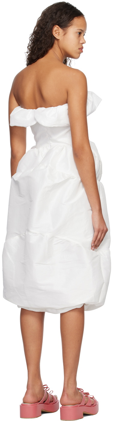 Kika Vargas SSENSE Exclusive White Laila Midi Dress