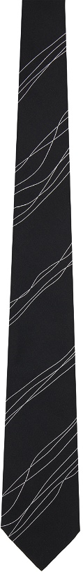 Photo: Emporio Armani Black Jacquard Tie