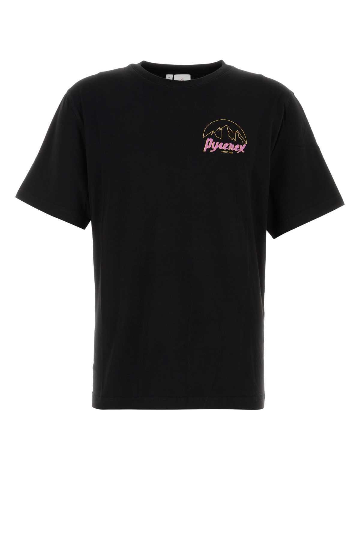 Pyrenex Black Stretch Cotton T-shirt