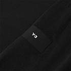 Y-3 Long Sleeve Core Logo T-Shirt in Black
