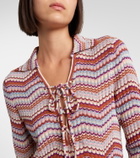 Rixo Brody chevron cotton top