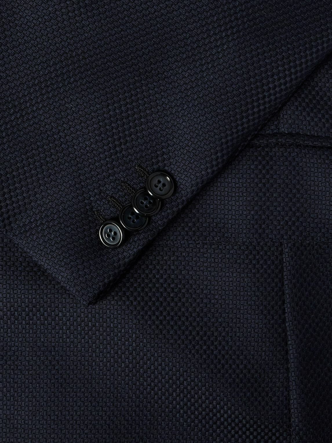 Brioni - Textured Wool and Cashmere-Blend Blazer - Blue