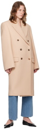 WARDROBE.NYC Beige Hailey Bieber Edition Coat