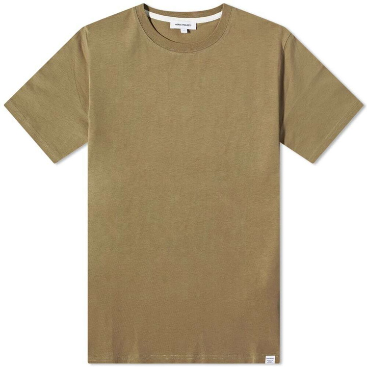 Photo: Norse Projects Men's Niels Standard T-Shirt in Utility Khaki