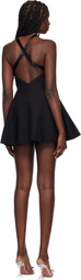 Mirror Palais Black Petite Duchess Minidress