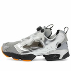 Reebok x ARIES Instapump Fury 94 Sneakers in Silver/Black/Orange