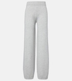 Jardin des Orangers Cotton and cashmere wide-leg pants