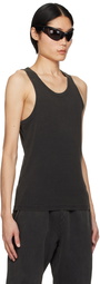 Entire Studios Black Rib Tank Top