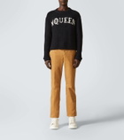 Alexander McQueen Logo cotton jacquard sweater