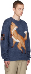 Maison Kitsuné Blue Fox Sweater