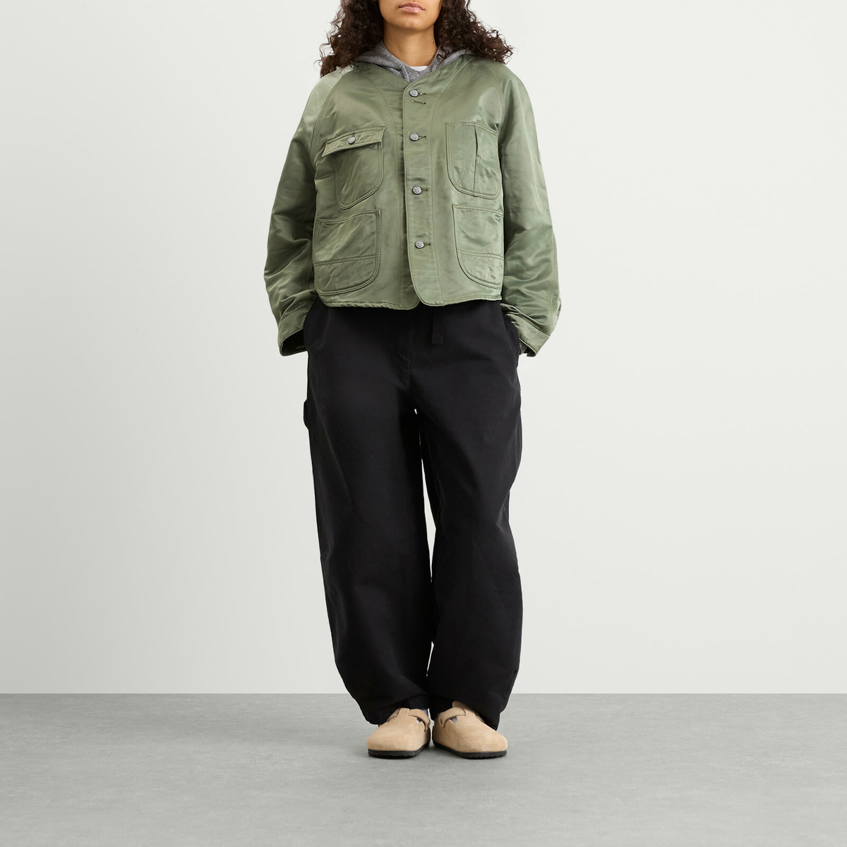 Needles Women's Engineer Jacket in Olive
