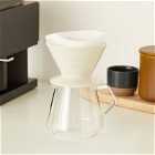 Kinto SCS Porcelain Coffee Brewer - 4 Cups in White