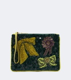 Alémais Rosette embellished pouch