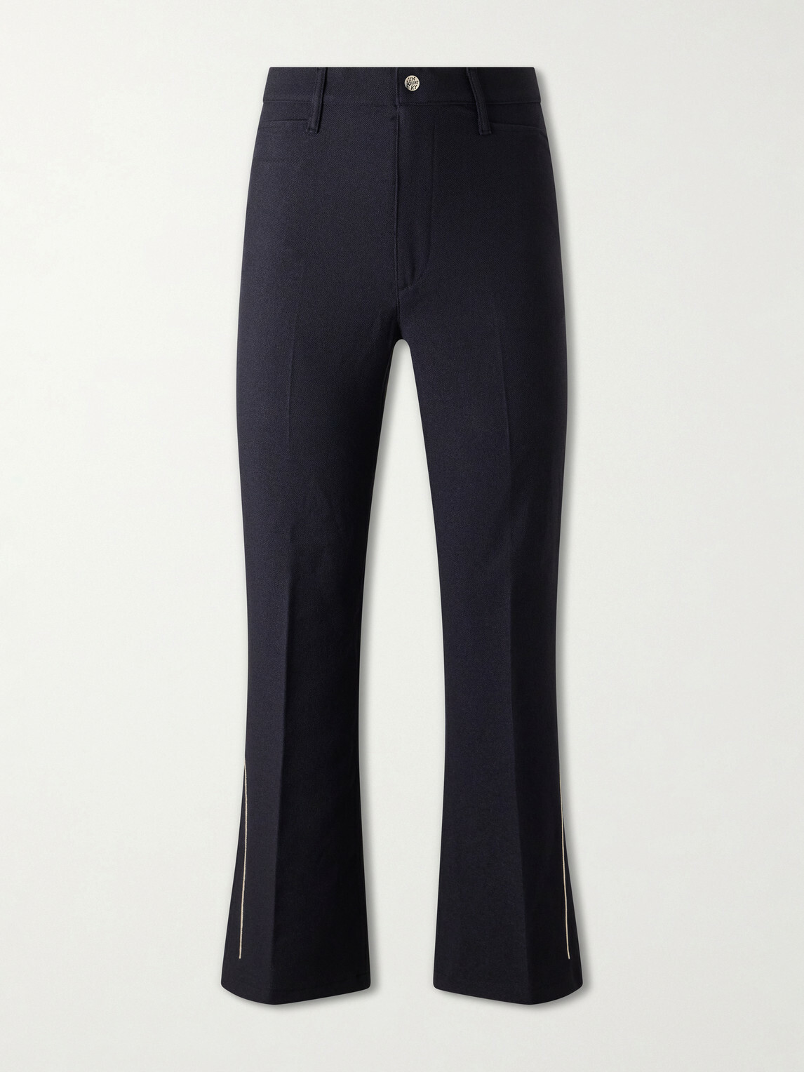 KAPITAL - Daddy's Ox Flared Twill Trousers - Blue