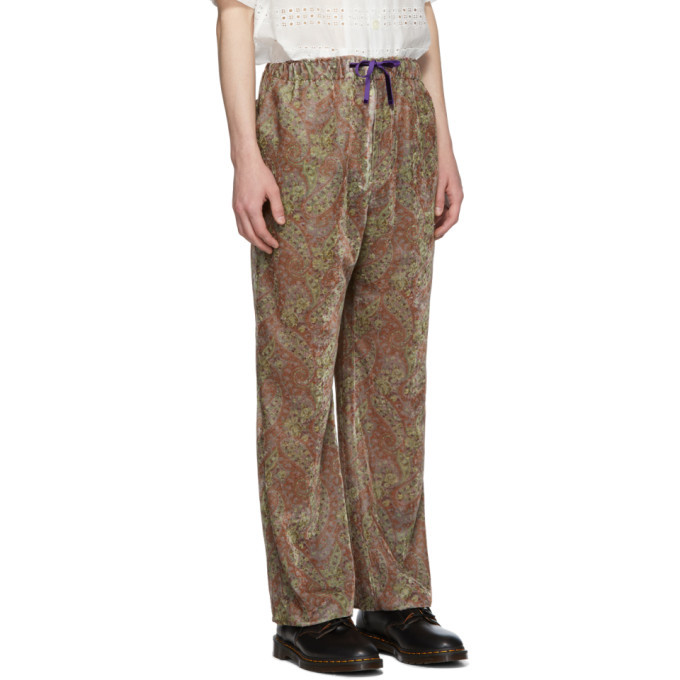 Needles Green Paisley Easy Lounge Pants Needles