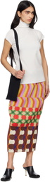 PLEATS PLEASE ISSEY MIYAKE Black Crepe Knit Bag