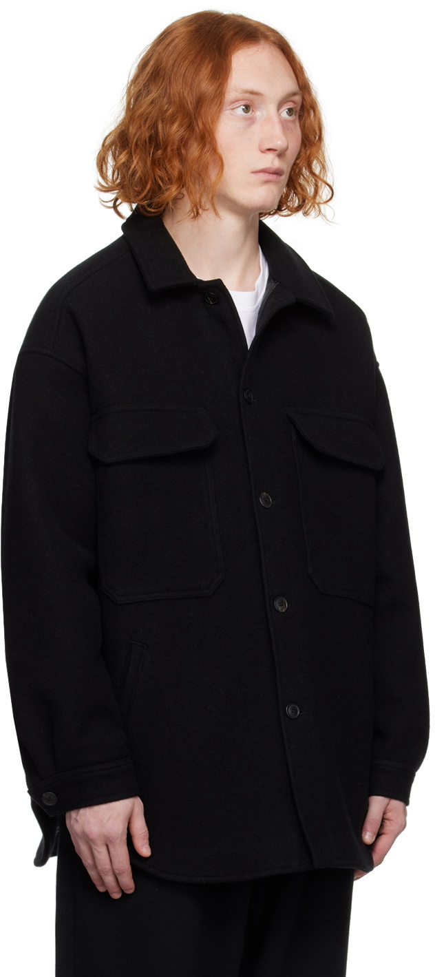 Lownn Black Felted Jacket