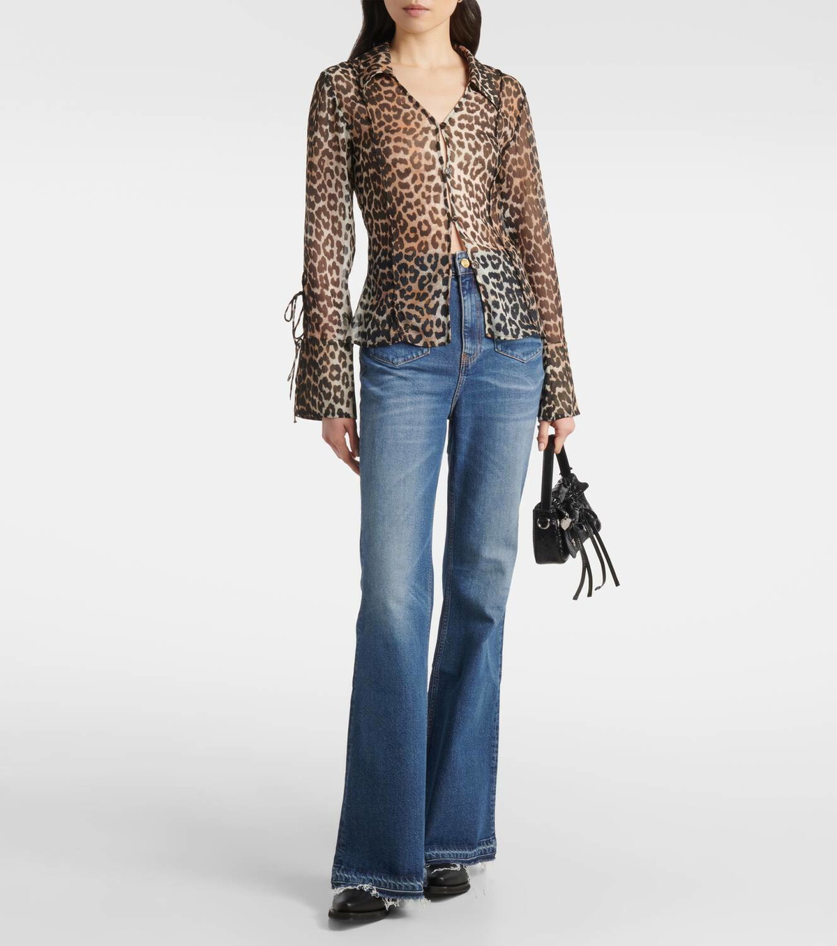 パンツ GANNI Future Denim Wide Jeans GANNI Future Denim Wide Jeans