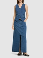 DESIGNERS REMIX Miles Cotton Denim Long Skirt