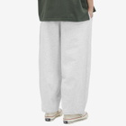 Anglan Men's Wappen Balloon Sweatpants in White Melange
