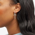 Rick Owens Women's Pentagram Earring in Palladio 