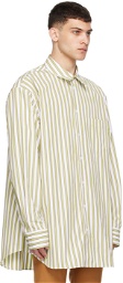 Marni White & Yellow Striped Shirt