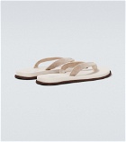 Brunello Cucinelli - Suede thong sandals