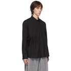 Comme des Garcons Homme Plus Black Spiral Seam Shirt